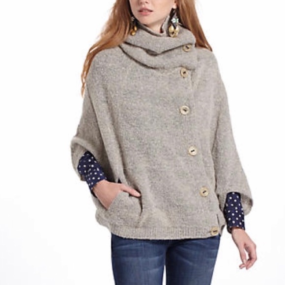 Angel of the North Poncho Sweater Velvet S - Picture 1 of 5